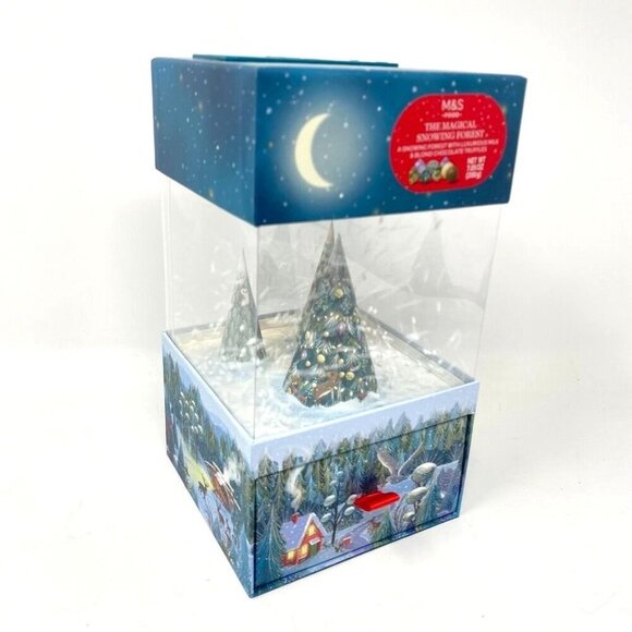 Marks & Spencer x Target  Snowing Forest Animated Snow Drawer Decor Keepsake - Picture 2 of 11